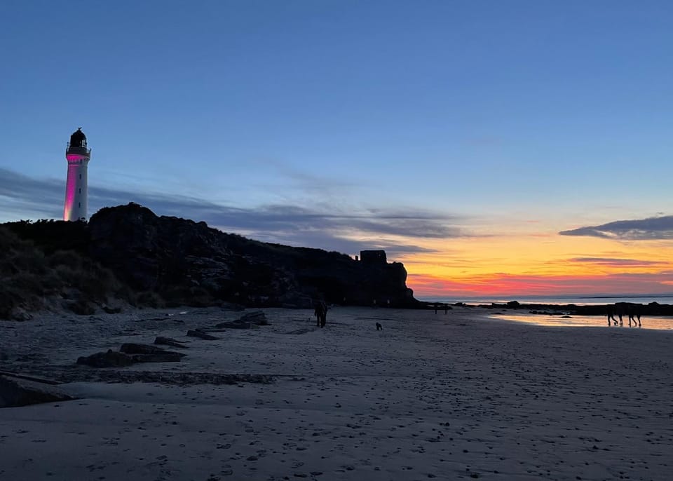 Nearby landmark, Sunset