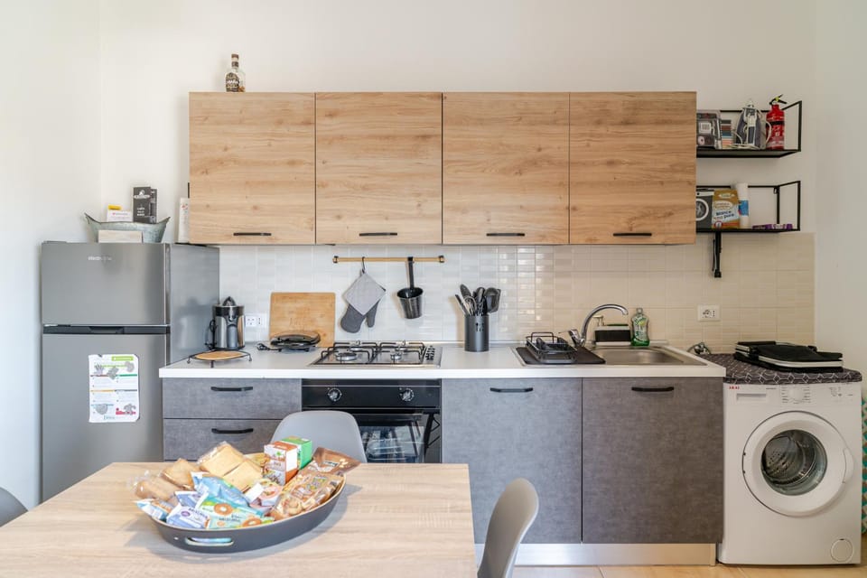 Kitchen or kitchenette, toaster