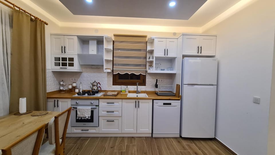 Kitchen or kitchenette, Dining area, dishwasher, oven, stove