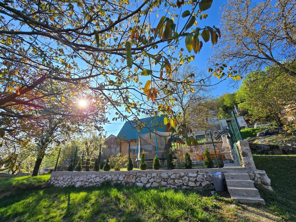 Property building, Spring, Garden view