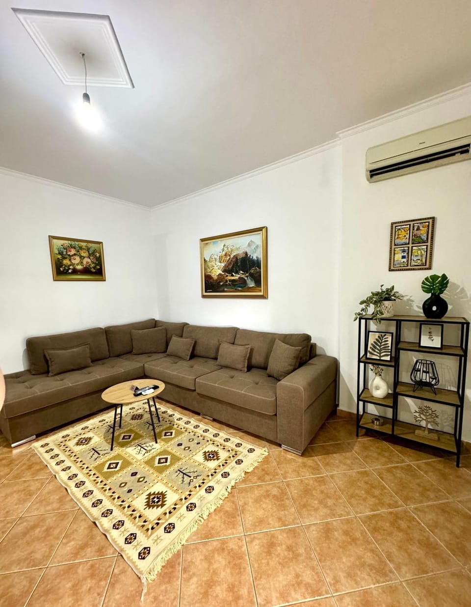Living room, Seating area, air conditioner