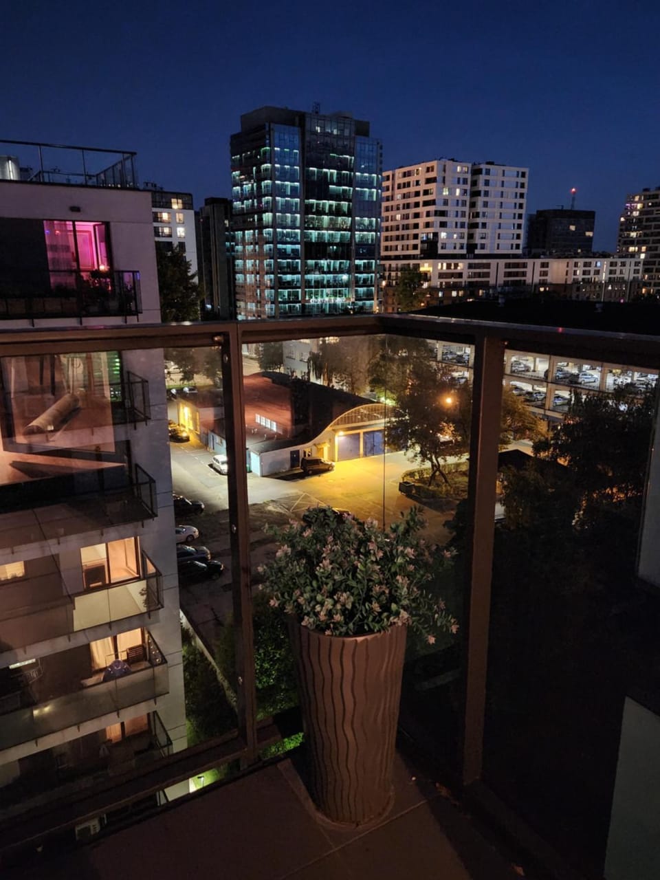 Night, View (from property/room), Balcony/Terrace, City view