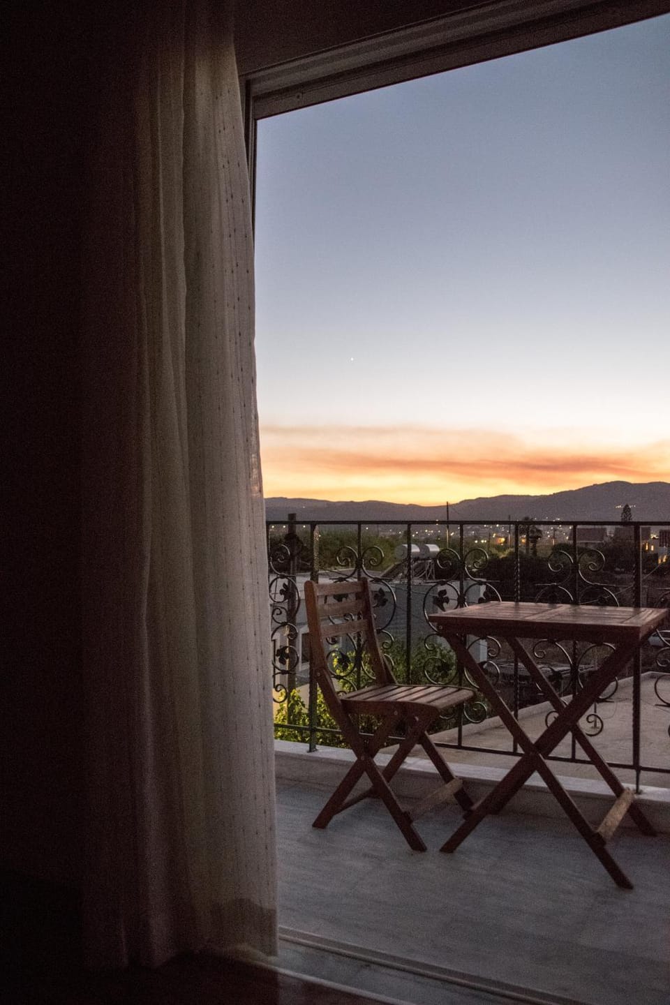 Natural landscape, View (from property/room), Balcony/Terrace, Sunset