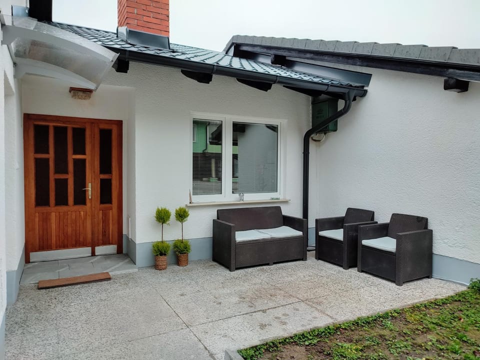 Property building, Patio, Day