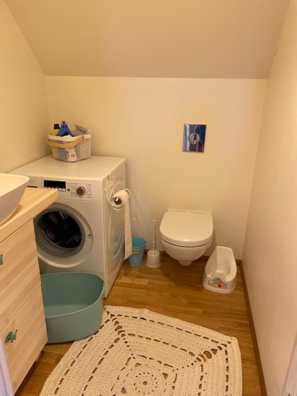 Toilet, Bathroom, washing machine