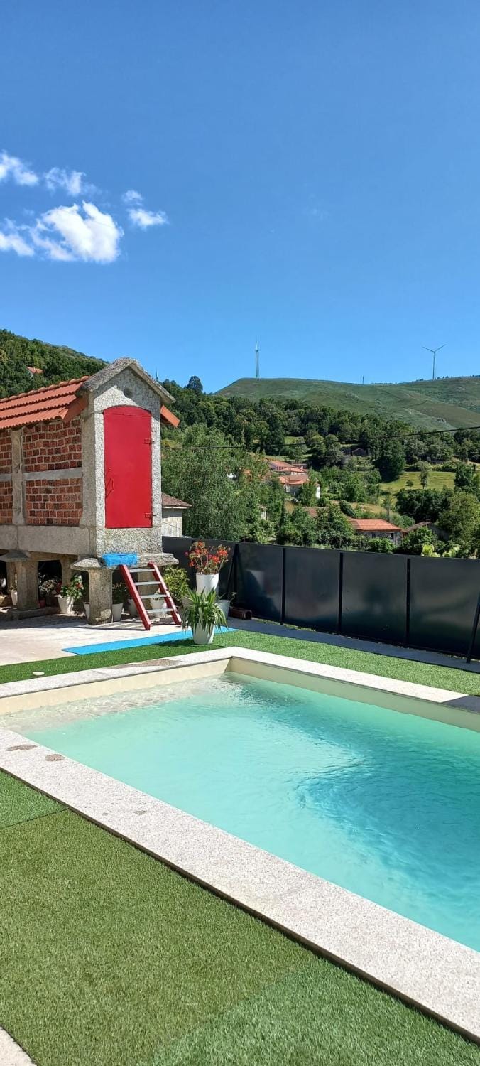 Day, Natural landscape, Mountain view, Swimming pool