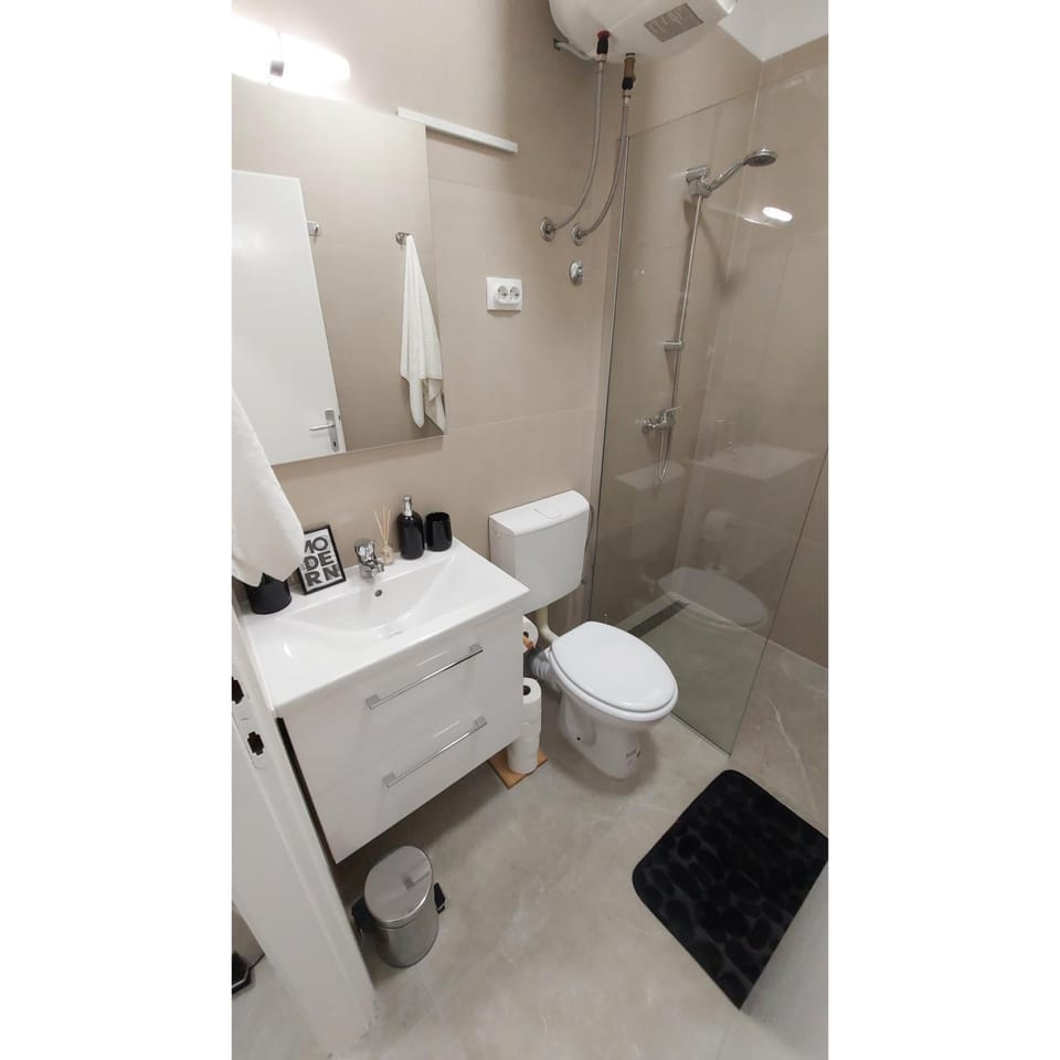 Shower, Toilet, Bathroom, towels