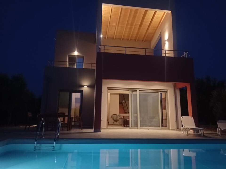 Property building, Night, Pool view
