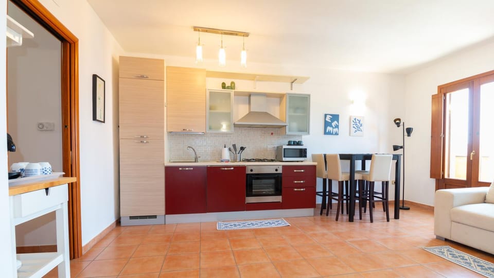 Kitchen or kitchenette, Living room, Dining area