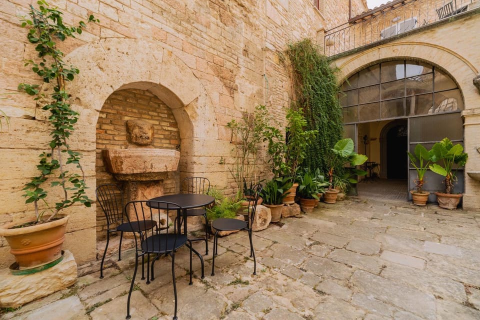 Property building, Patio, Inner courtyard view
