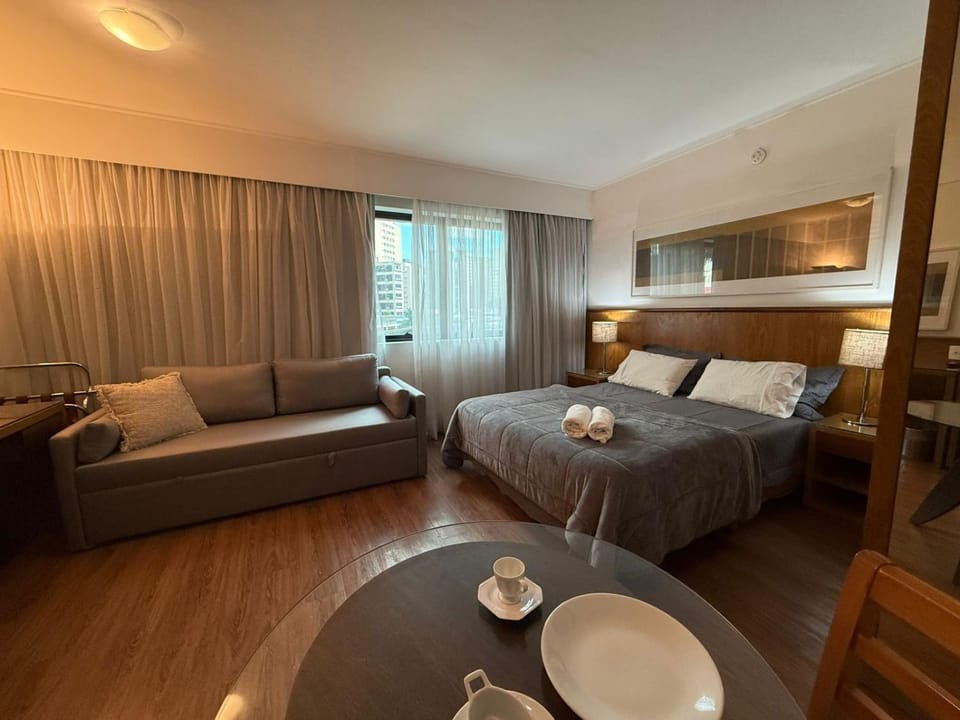 Bed, Living room, Photo of the whole room, Seating area, Bedroom
