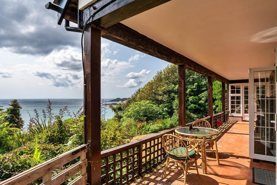Patio, Spring, Day, Natural landscape, View (from property/room), Balcony/Terrace, Dining area, Sea view