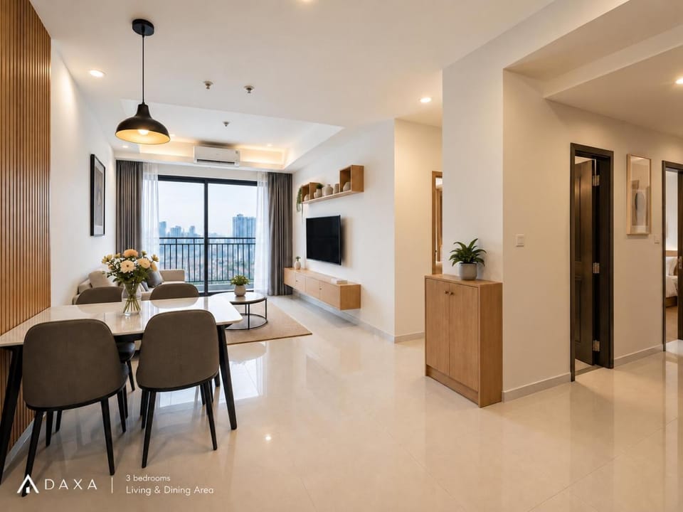 Living room, Seating area, Dining area, Evening entertainment