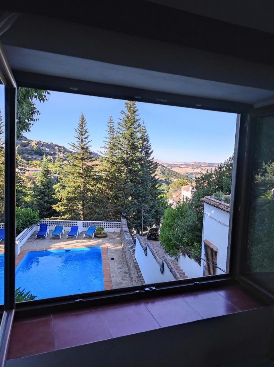 Natural landscape, Mountain view, Swimming pool
