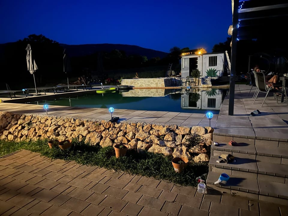 Night, Swimming pool