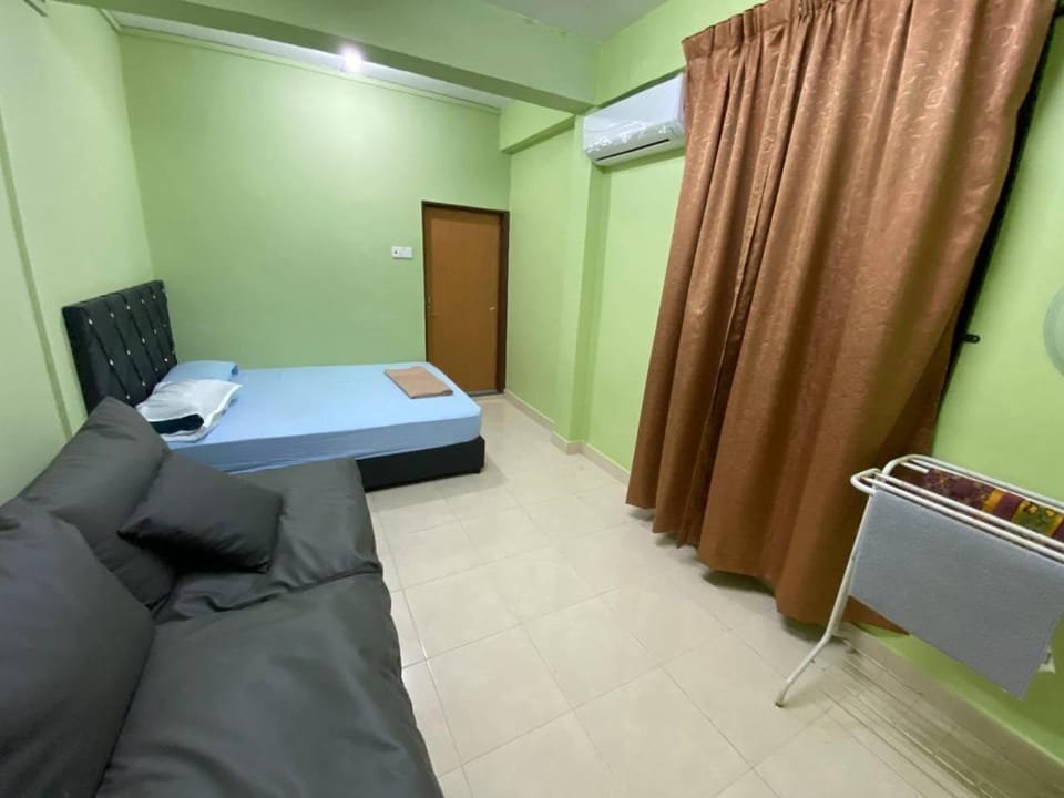 Bed, Bedroom, air conditioner