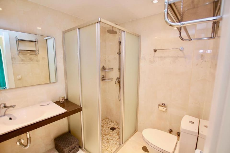 Shower, Toilet, Bathroom, bidet, towels