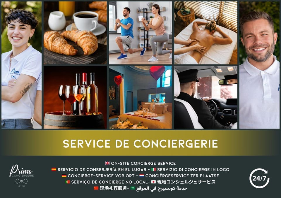 Property logo or sign, concierge