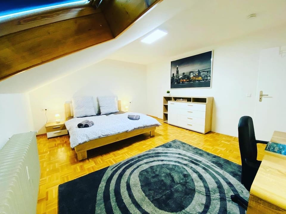 Property building, Living room, Bedroom