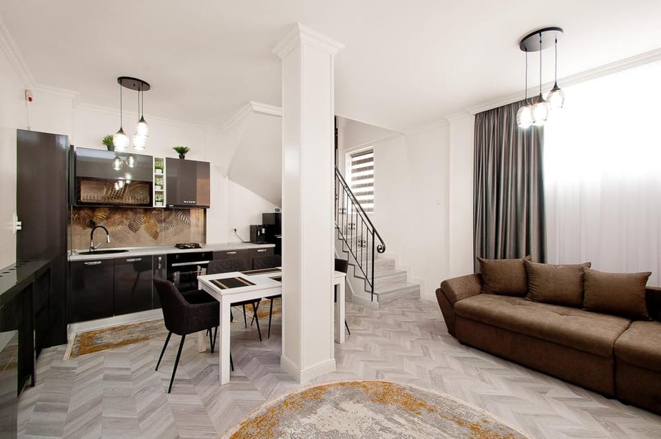 Kitchen or kitchenette, Living room, Dining area, pet friendly, stove