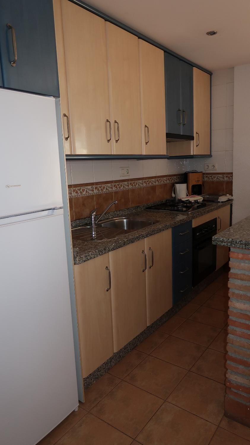 Kitchen or kitchenette, oven, stove