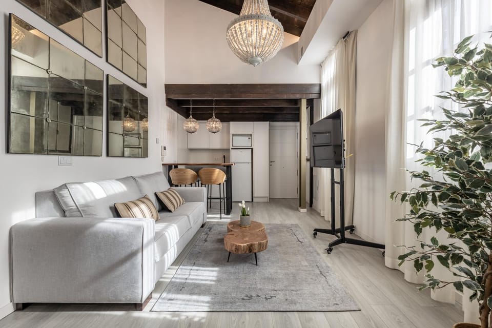 Kitchen or kitchenette, Living room, Dining area
