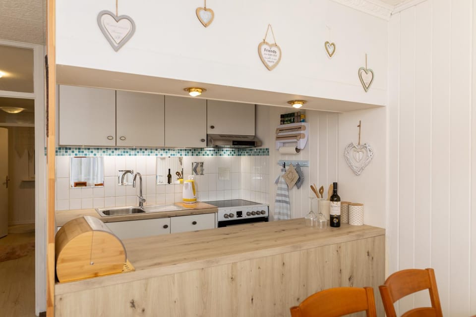 Kitchen or kitchenette, minibar, stove
