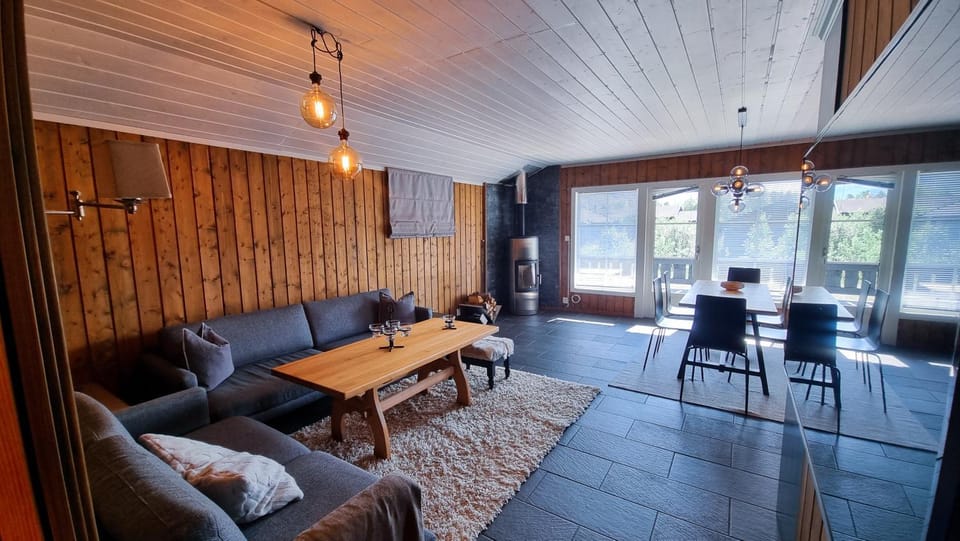 Living room, Seating area, Dining area