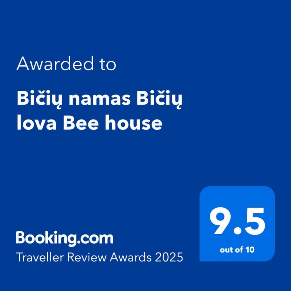 Bičių namas Bičių lova Bee house House in Lithuania