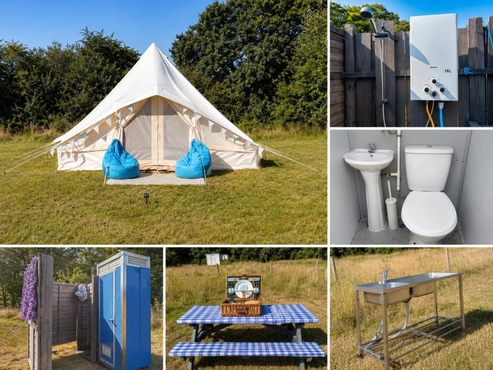 West Holme Glamping Luxury tent in Purbeck District
