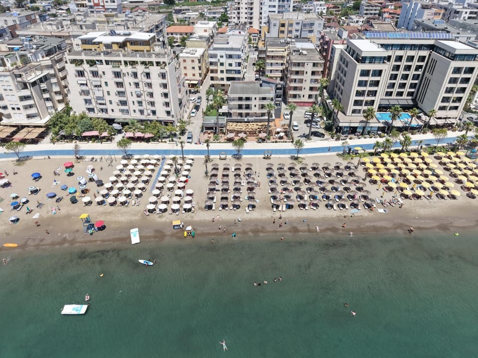Natural landscape, Bird's eye view, Beach, Sea view, sunbed
