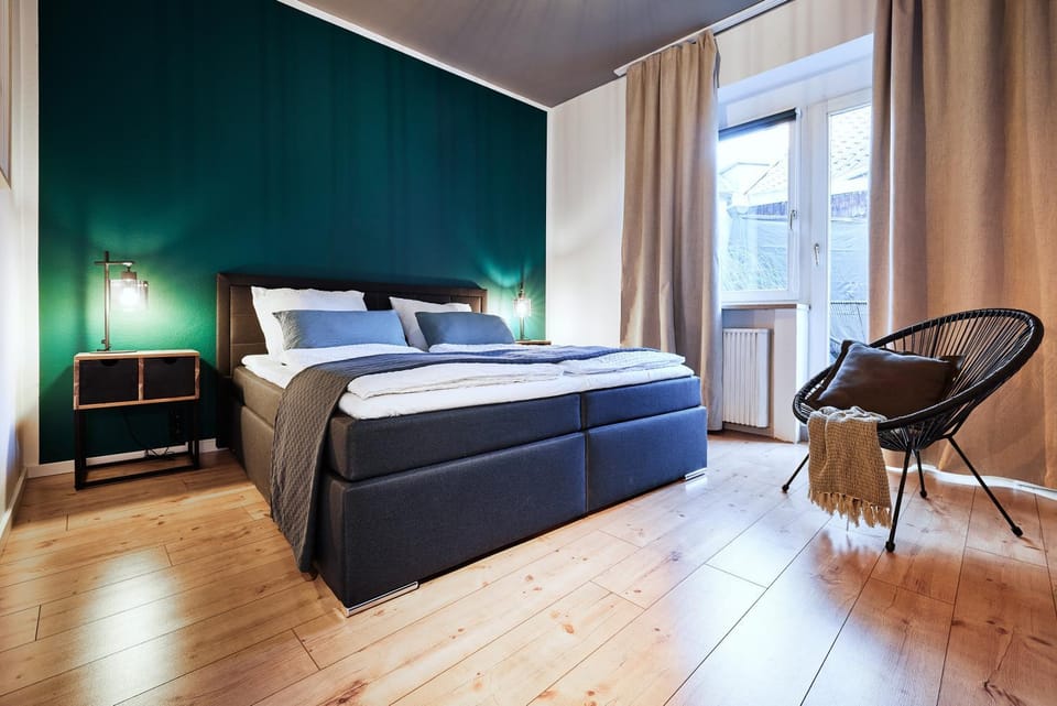 Bed, Seating area, Bedroom, storage