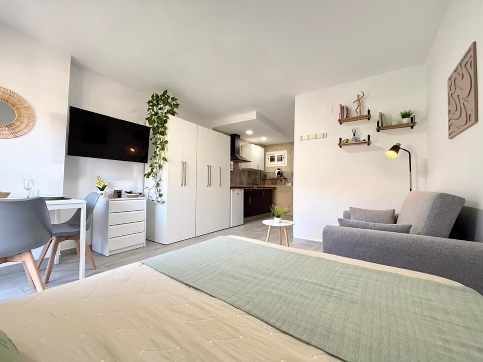 Bed, TV and multimedia, Living room