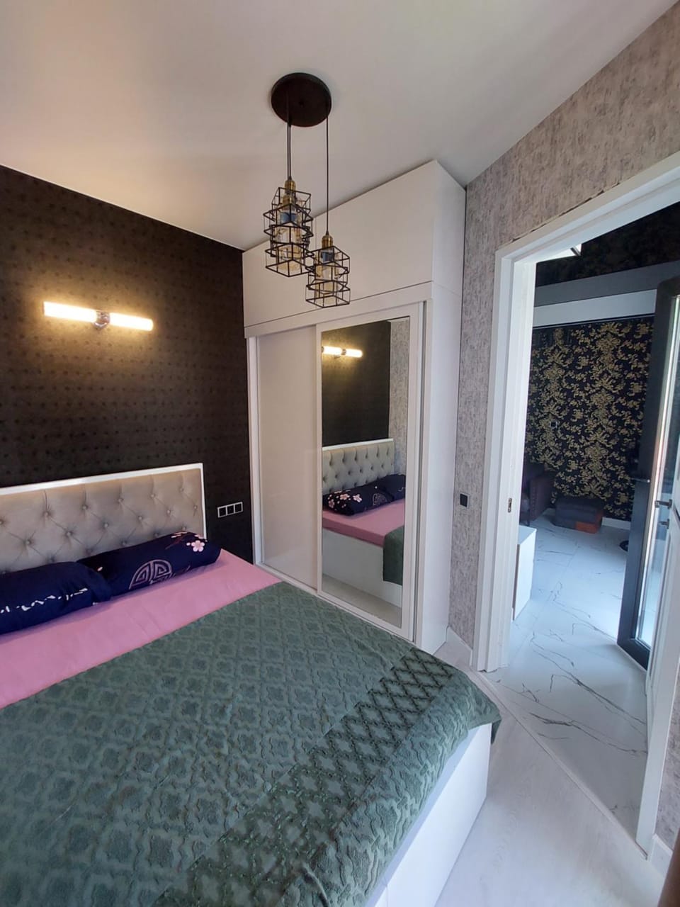 Bed, Bedroom, wardrobe