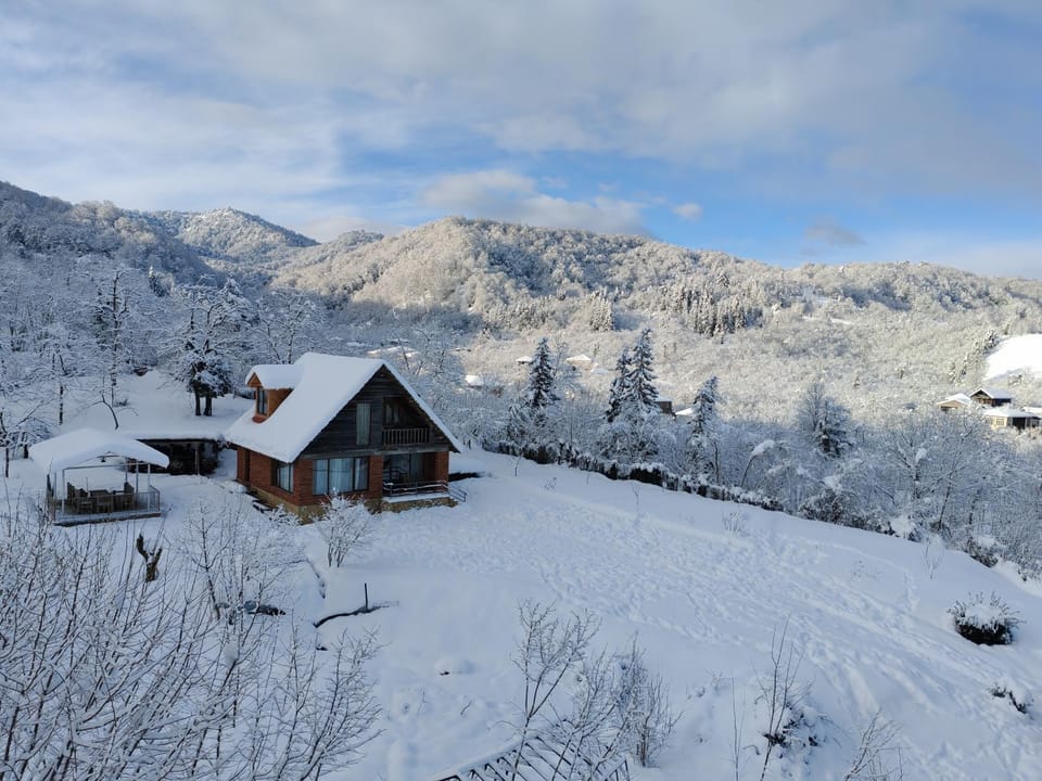 Property building, Natural landscape, Winter, Mountain view