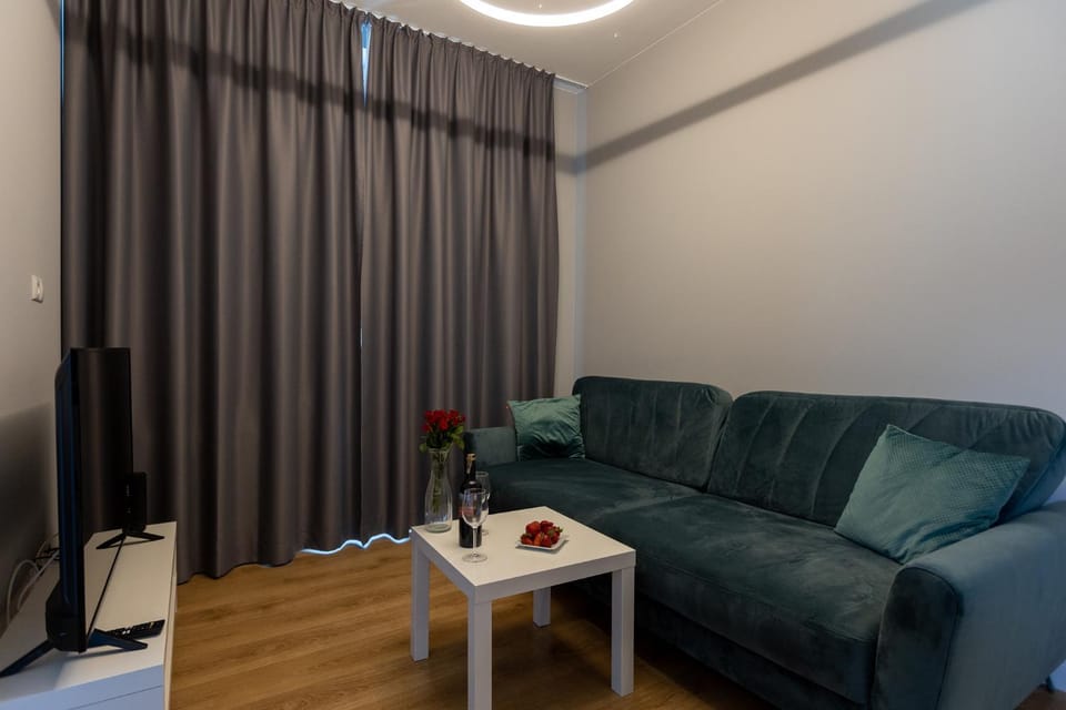 Ostróda City Center PKO lake apartments balcony Apartment in Poland