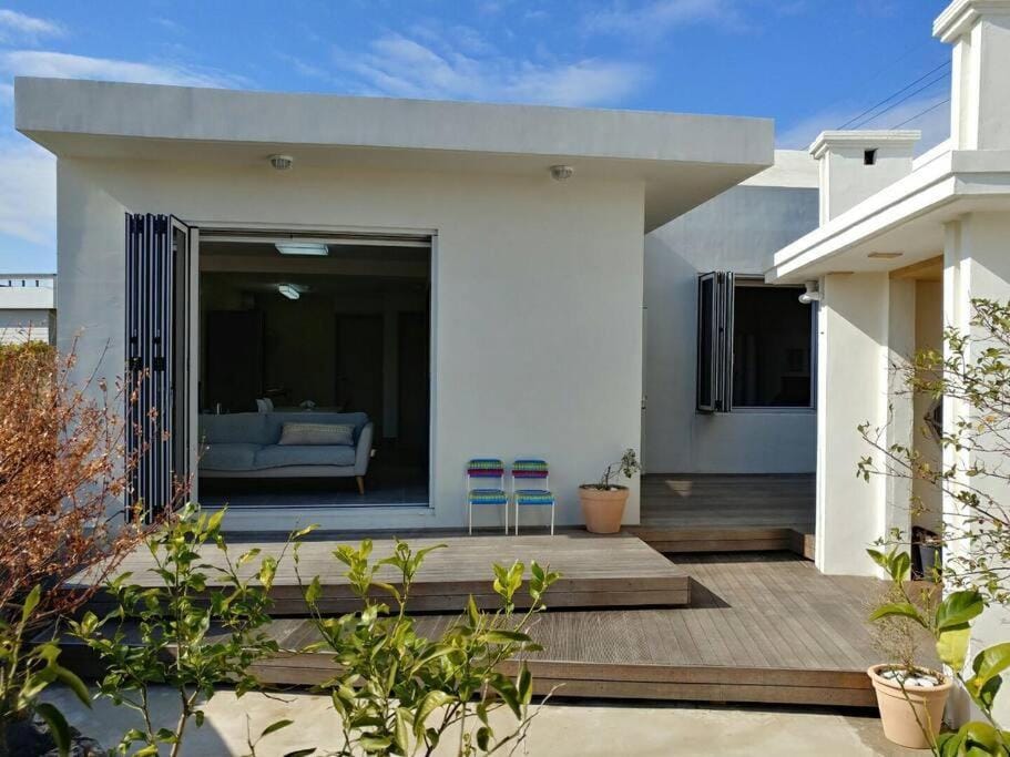 A shell in Jeju House in South Korea
