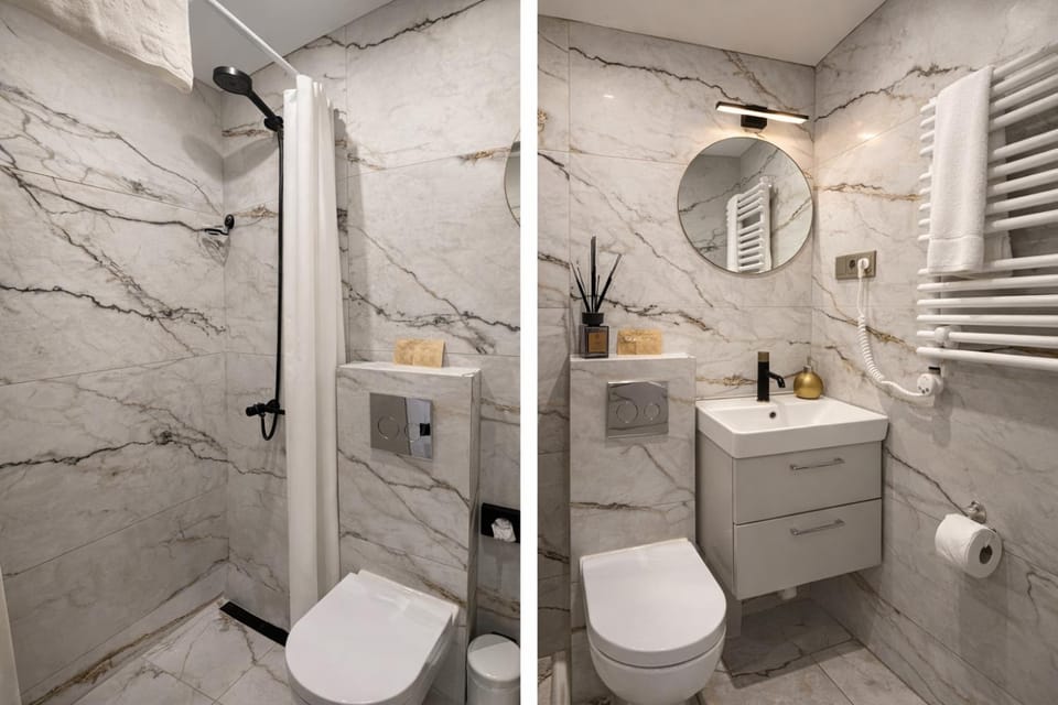 Shower, Toilet, Bathroom, bidet, towels