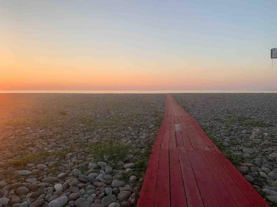 Natural landscape, Beach, Sunset