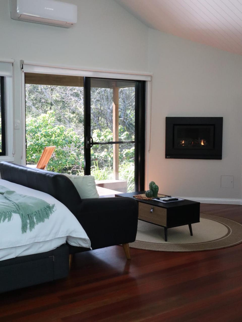 Living room, fireplace