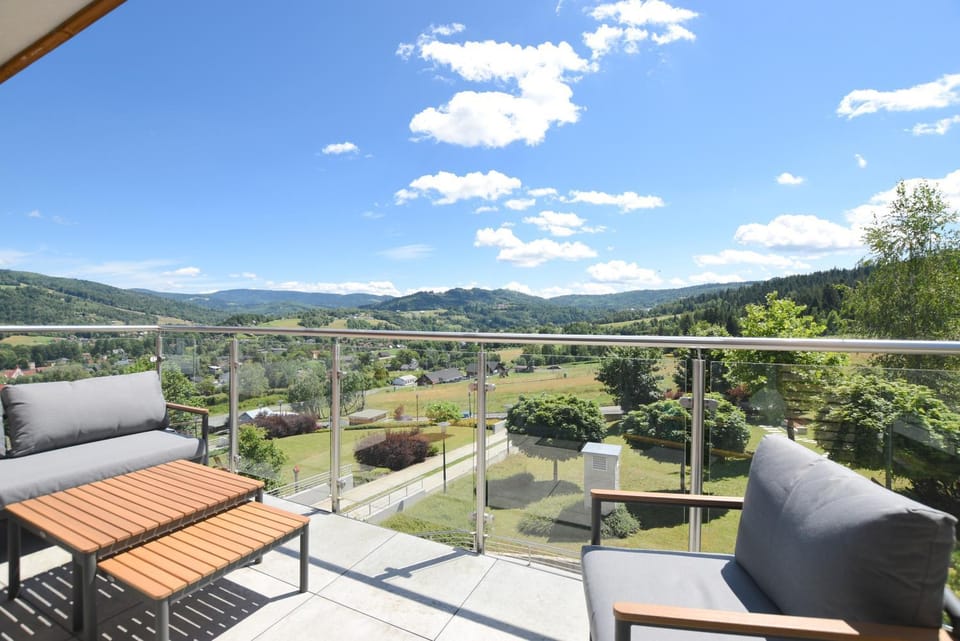 Summer, View (from property/room), Balcony/Terrace, Garden view, Mountain view