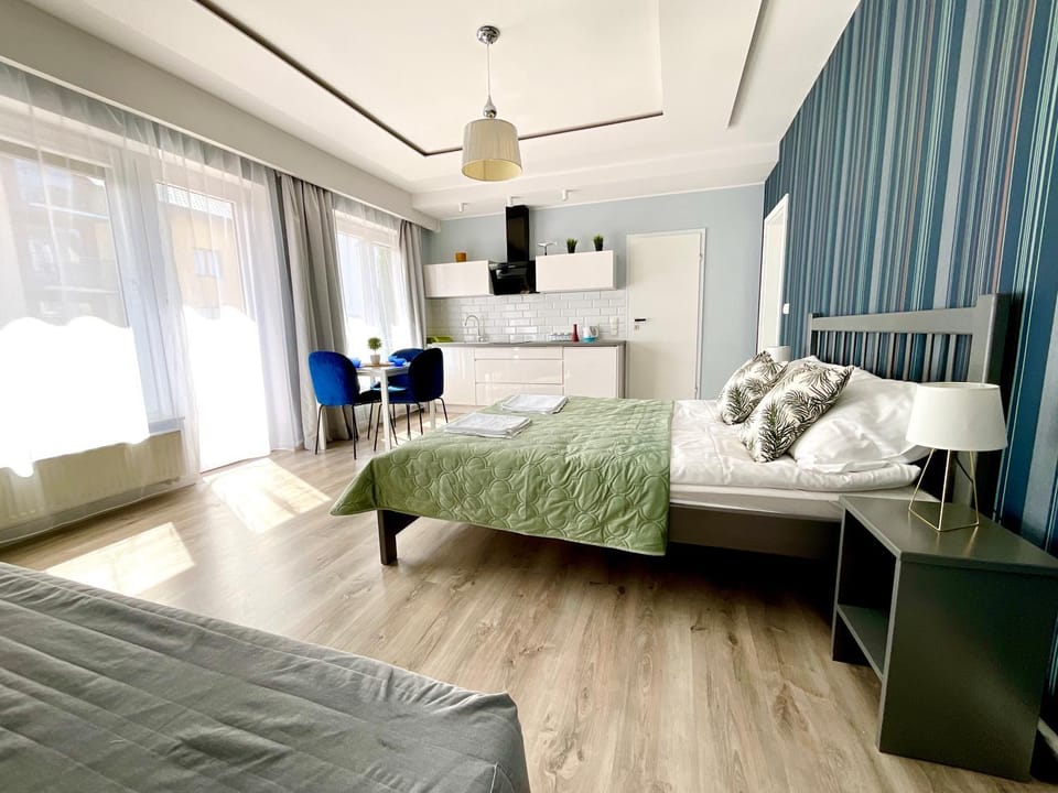 Bed, TV and multimedia, Kitchen or kitchenette, Photo of the whole room, Bedroom