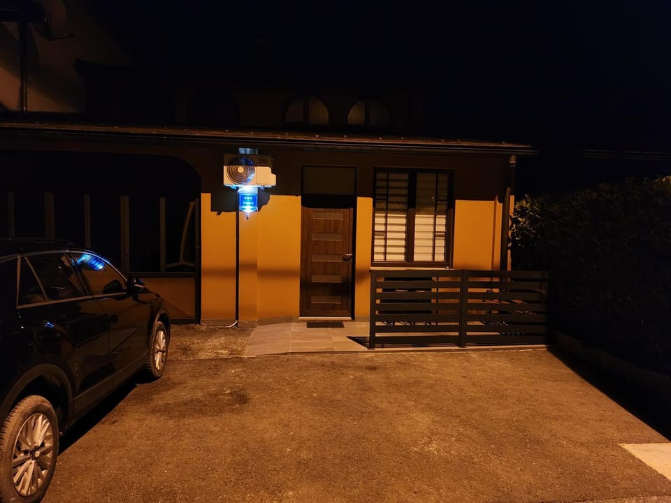 Property building, Night, Parking