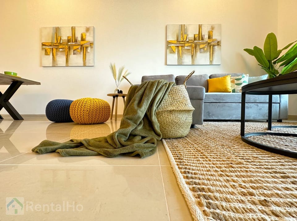 Luxury Stop w/ BoHo Design & Sea View in Marina Apartment in Dubai