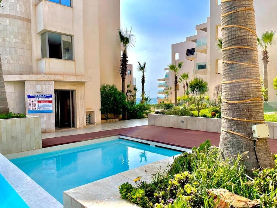 Idéal appart vue sur mer avec piscine et verdure Apartment in Morocco