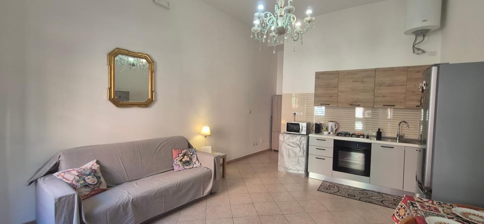 Living room, kitchen