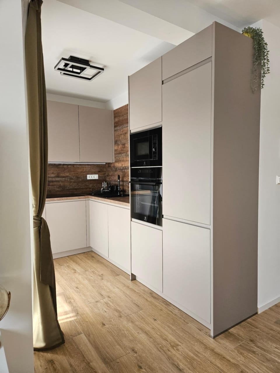 Kitchen or kitchenette, oven, stove