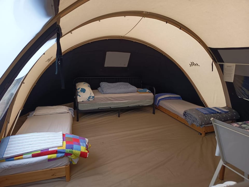 Tienda Bell 4 personas - Camping Playa de Tapia Luxury tent in Asturias