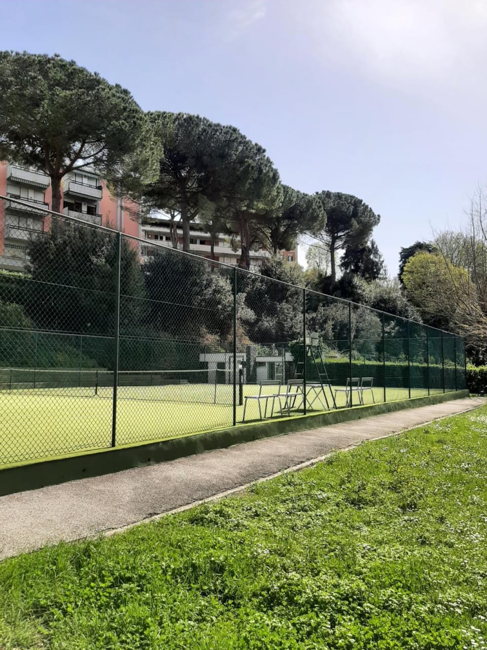 Day, Tennis court, Garden view