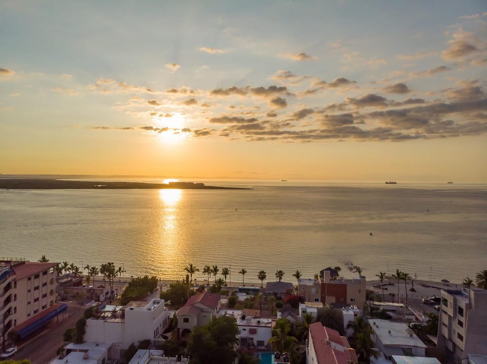 Off site, Natural landscape, Bird's eye view, City view, Sunset